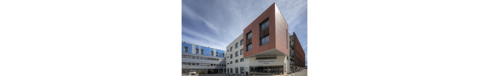 Façade la polyclinique Lyon-Nord