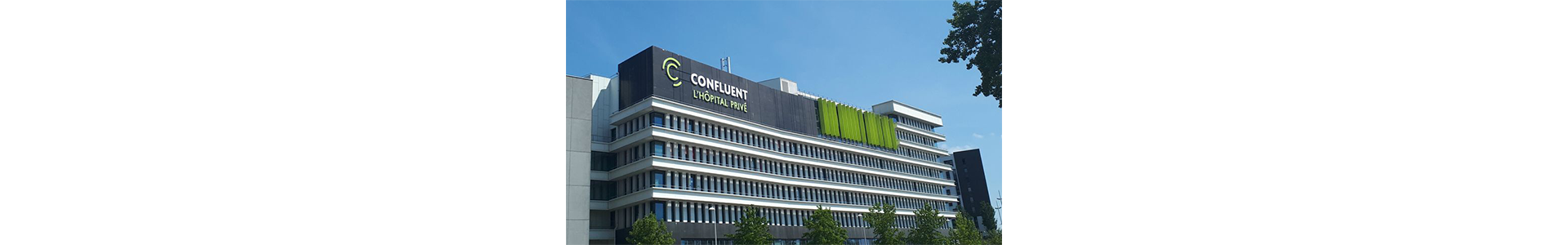 Photo extérieure de l'Hôpital privé du Confluent situé à Nantes